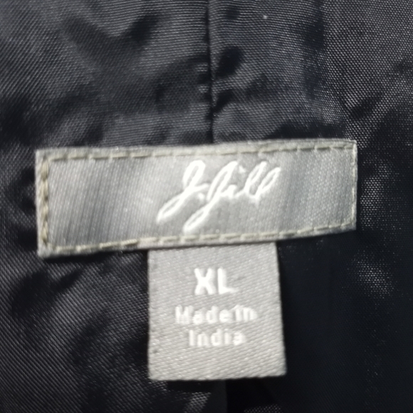 J.Jill Wool Suit Tops Lightweight XL Black/Grey - Picture 6 of 11